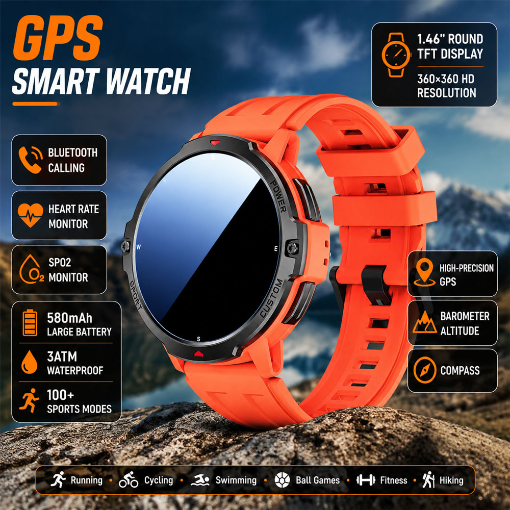 Smartwatch Timex Watches For Women - NUOVO Smartwatch GPS Militare con Giroscopio