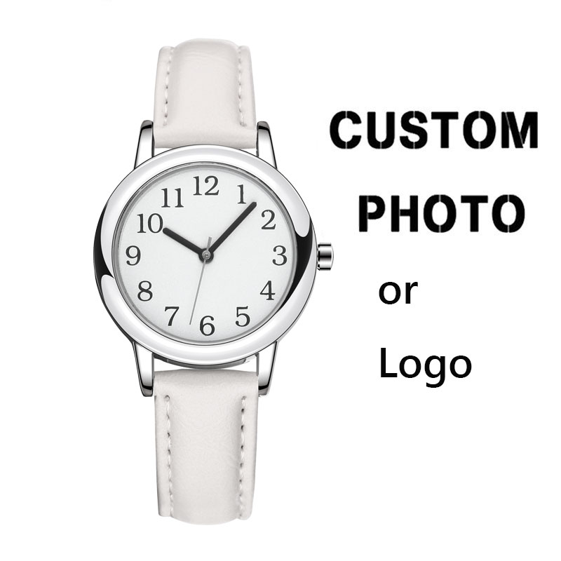 Leather Watch Strap - Orologio da donna personalizzato sottile con