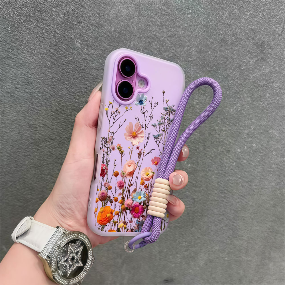 Samsung Galaxy Strap - Custodia per telefono floreale colorata con
