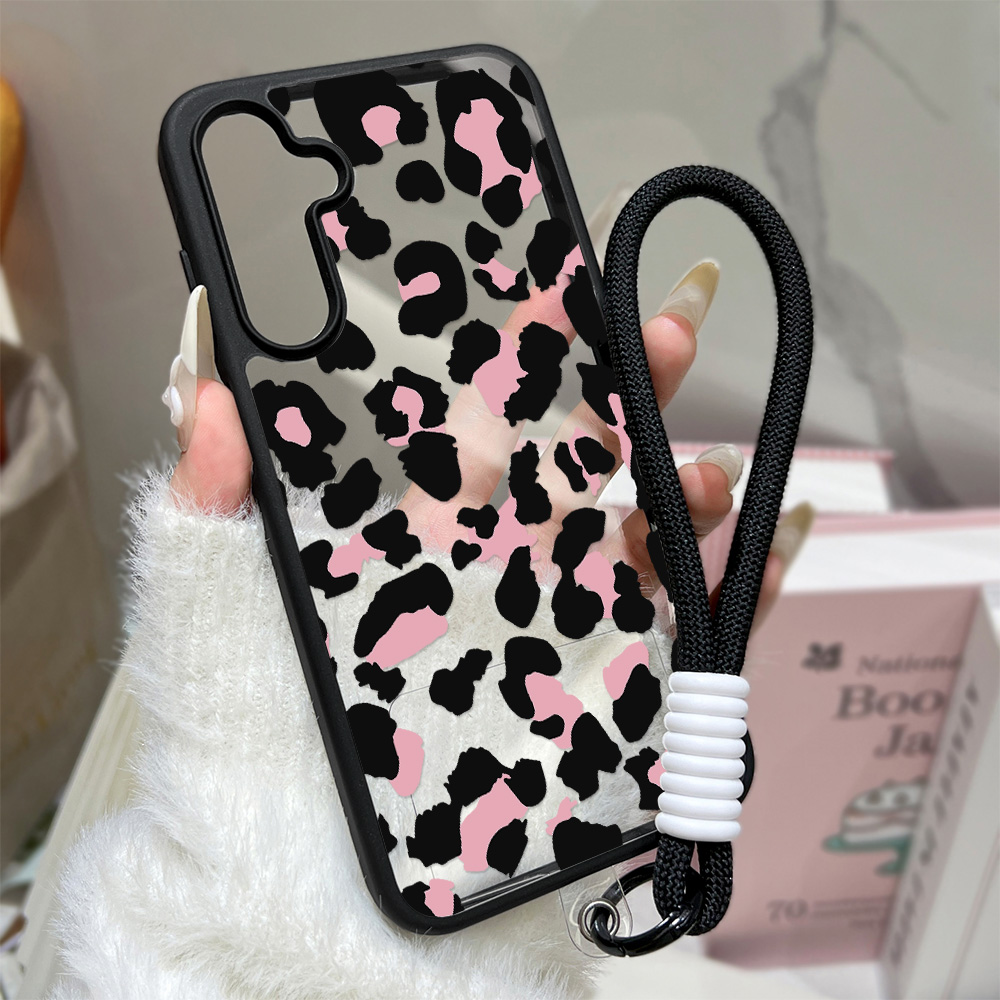 Samsung Galaxy Strap - Custodia per telefono con stampa leopardata