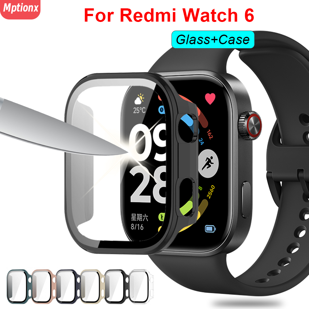 Watch Redmi - Custodia per PC + Vetro per