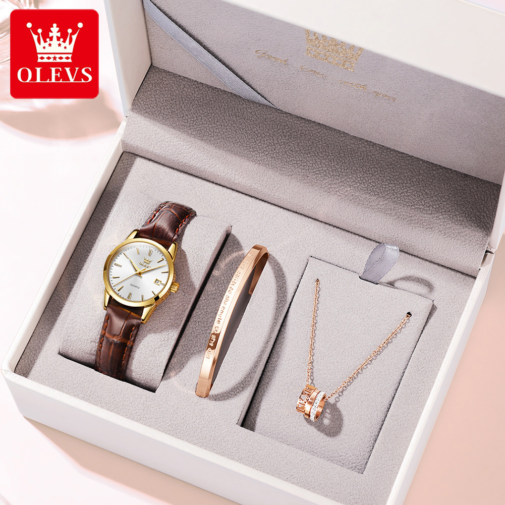 OLEVS Orologio 6898 Orologi da - Leather Watch Strap recensione e prezzo