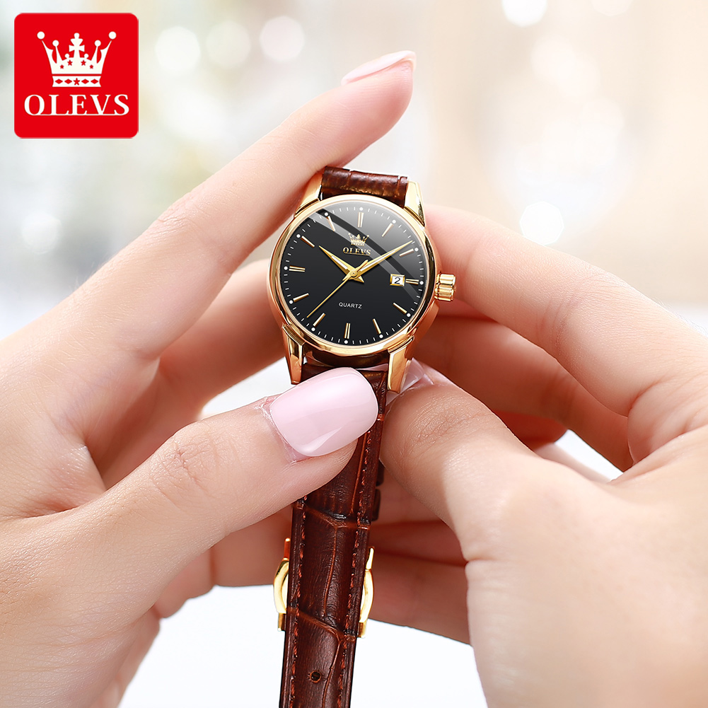 OLEVS Orologio 6898 Orologi da - Leather Watch Strap recensione e prezzo