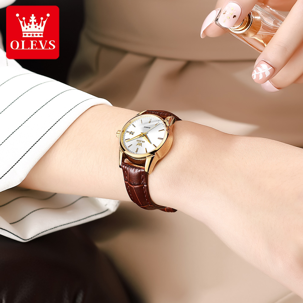 OLEVS Orologio 6898 Orologi da - Leather Watch Strap recensione e prezzo