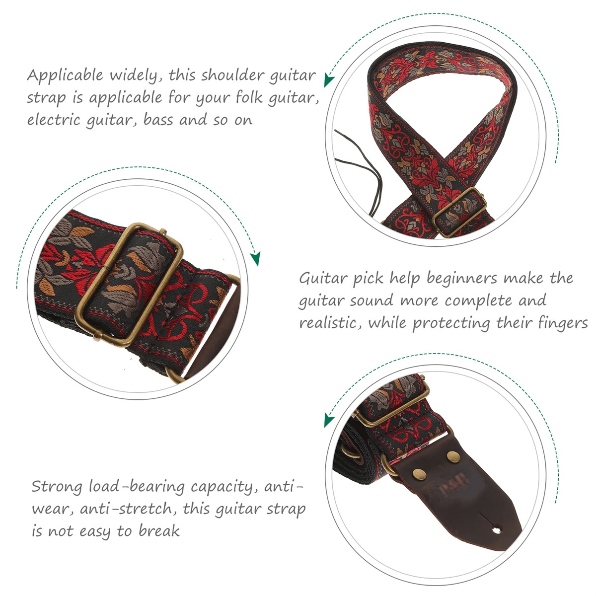 Miwayer Tracolla per chitarra  - Leather Watch Strap recensione e prezzo