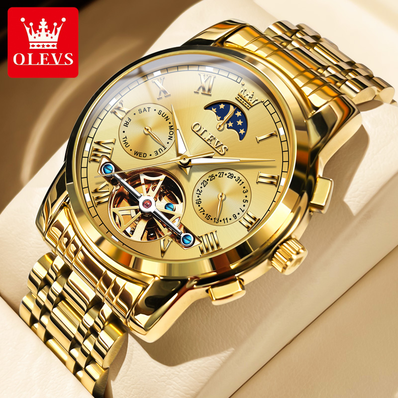 OLEVS 6617 Orologio meccanico  - Leather Watch Strap recensione e prezzo