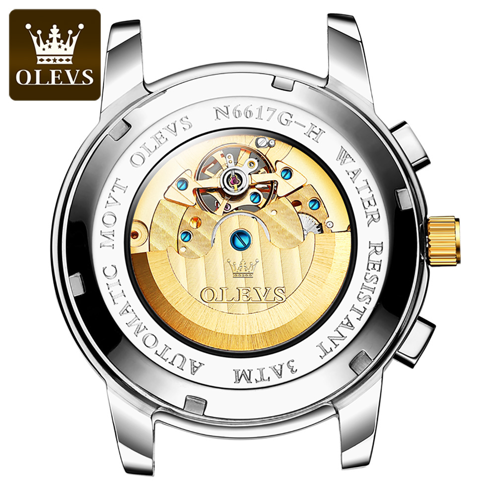 OLEVS 6617 Orologio meccanico  - Leather Watch Strap recensione e prezzo