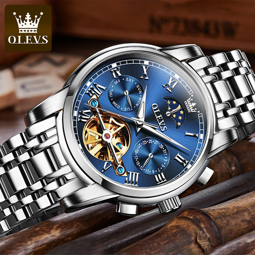 OLEVS 6617 Orologio meccanico  - Leather Watch Strap recensione e prezzo