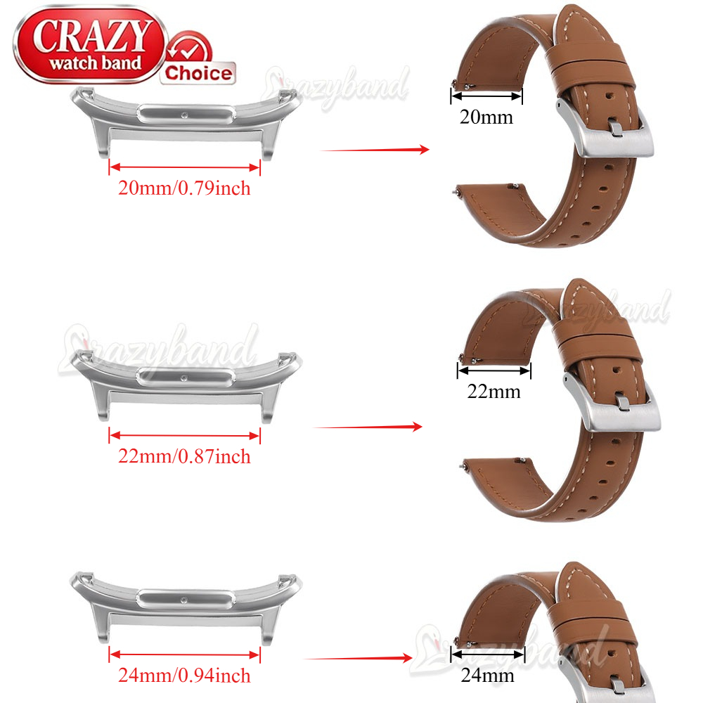 1 paio di connettori in acciai - Leather Watch Strap recensione e prezzo