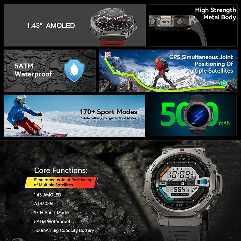 Nuovo Smartwatch Militare DM58 - Smartwatch Watches For Men Digital recensione e prezzo