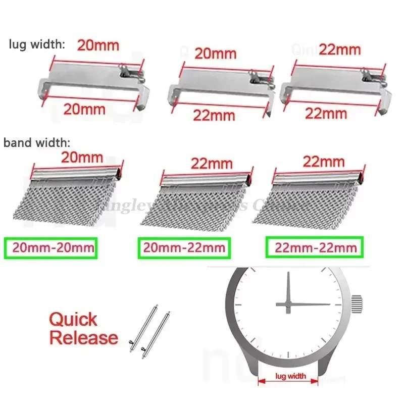 2 pz Adattatori per cinturini  - Replacement Watch Bracelet recensione e prezzo